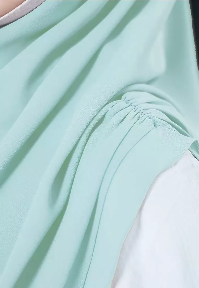 HIJAB INSTAN IRISH - CYAN