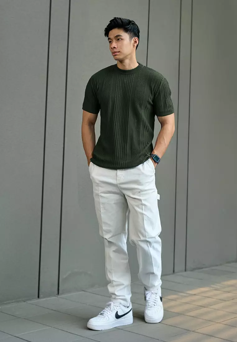 Kale Oxford Army / atasan kaos pria / baju kaos pria / kaos basic pria / kaos rajut