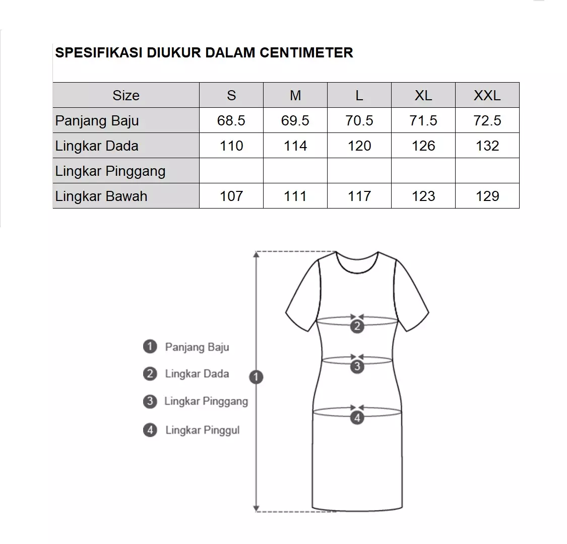 MINIMAL - Oussa - Dress Lengan Balon - Light Blue Warna Blue_Light