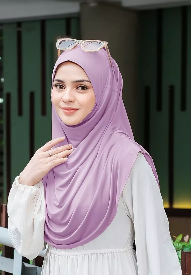 HIJAB INSTAN FATHIA - PASTEL PURPLE