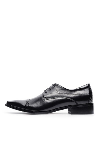 頭層esprit tw牛皮。紳士極簡商務皮鞋-04692-黑色, 鞋, 皮鞋