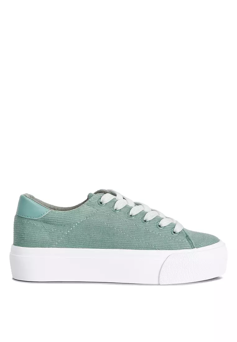 Discount on London Rag  shoes - SKU: Mint Flatform Canvas Sneakers