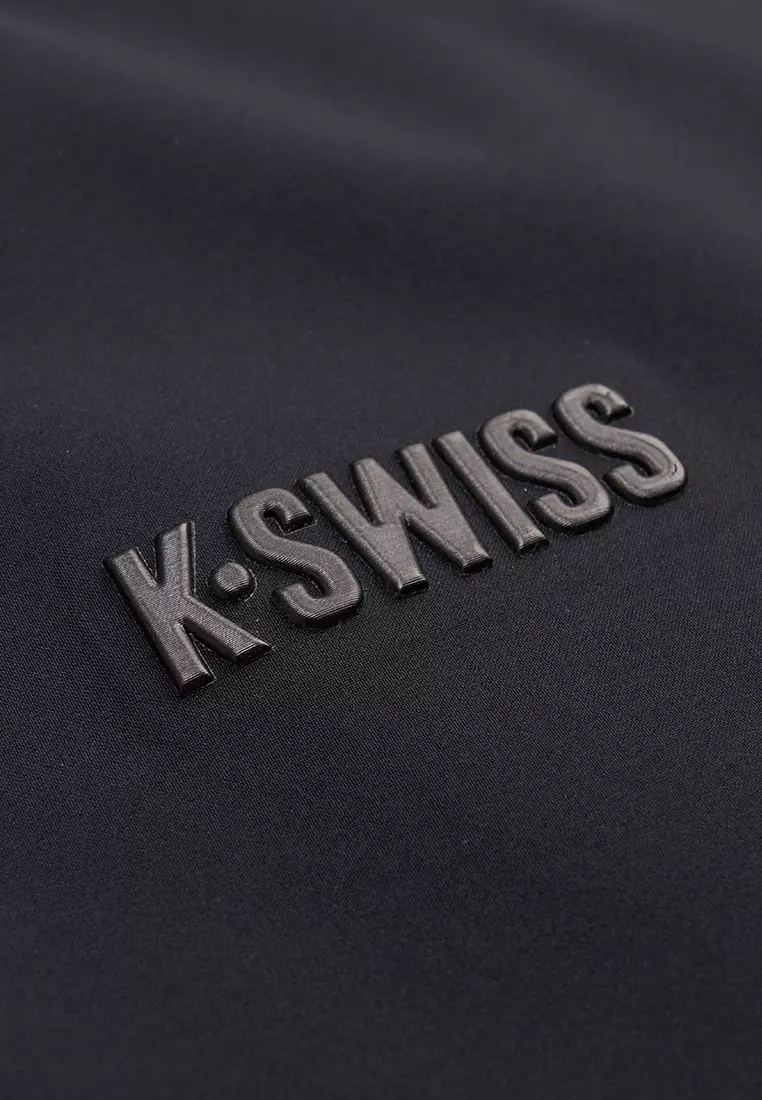男裝 K-SWISS LOGO 防風防潑水鵝絨連帽羽絨外套