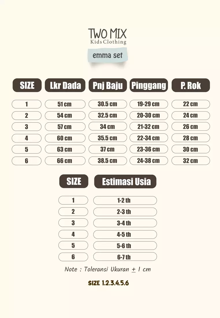 Two Mix - Setelan Anak Perempuan Kotak - Stelan Baju Anak Cewek Lucu Fashion 1-6 Tahun 4365A  Army Green