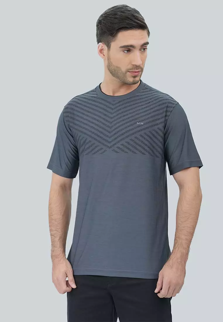 LGS - Kaos Olahraga Quick Dry - Slim Fit - Warna Variasi - Running - Tenis - Katun Nyaman