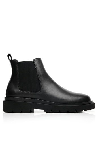 Twenty Eight Shoes Dark Leather Chelsea Boots（Short Style） KD-A013 35129SH51D8BDCGS_1