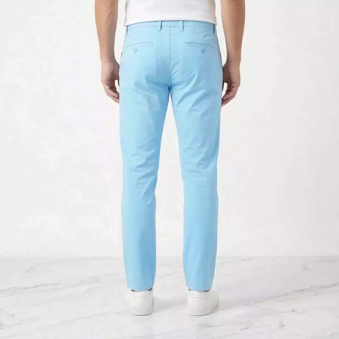 Platini Celana Pria Chino Panjang Light Blue 588049