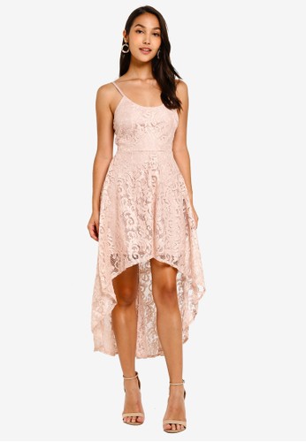 Jual Ax Paris Lace Dress With Waterfall Skirt Original Zalora