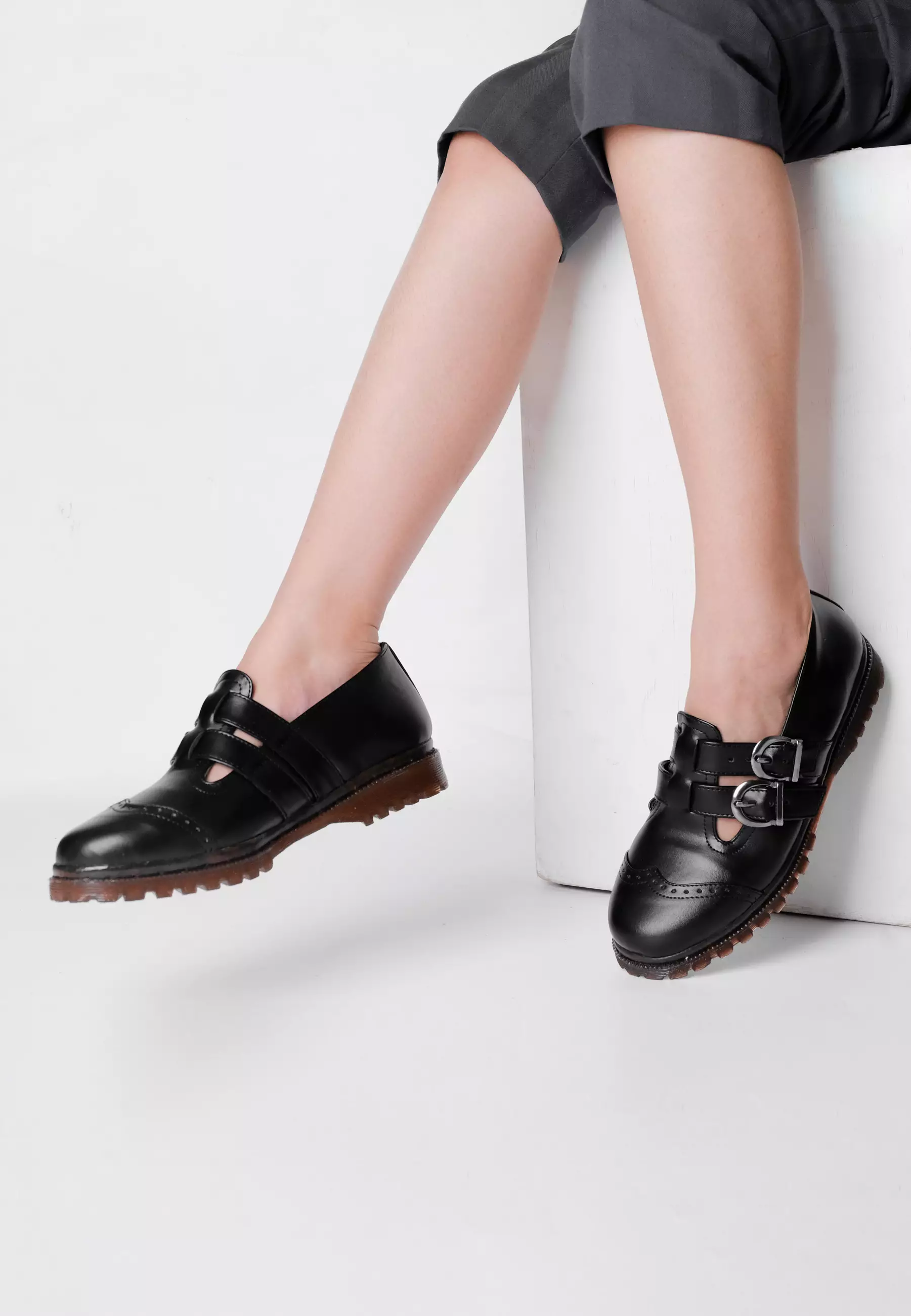 Sepatu Loafer Wanita Bahan Kulit Sintetis - Duma Series