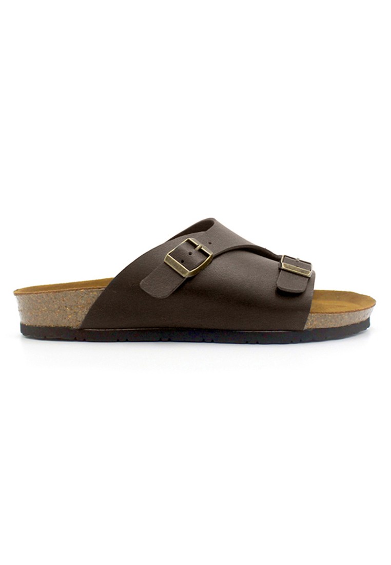 Jersey - Dark Brown Leather Sandals & Flip Flops