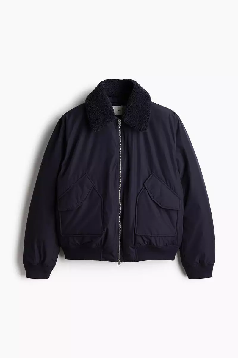 Buy H&M Regular Fit Collared bomber jacket Online ZALORA Malaysia - Main Image