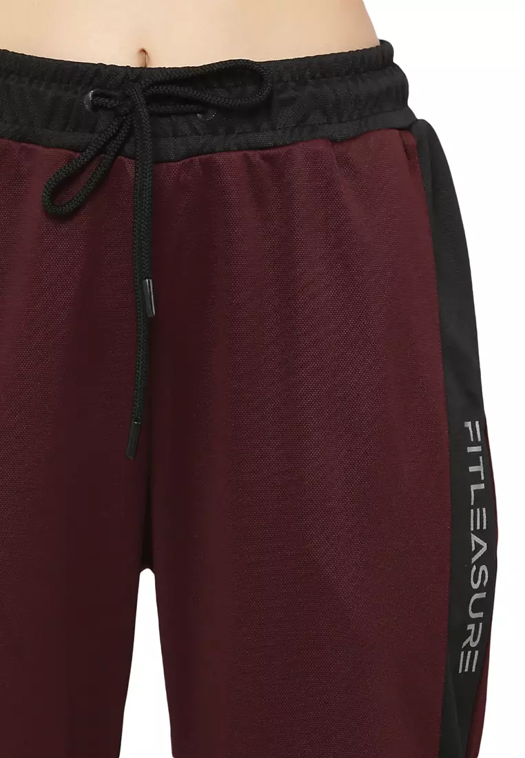 Latihan/Latihan Reguler Wanita  Celana Jogger Maroon