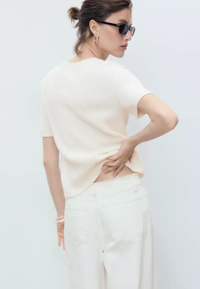 Buy Mango Short-Sleeved Knitted Cardigan 2025 Online ZALORA