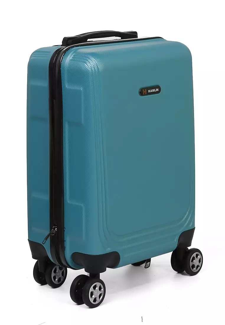 Caroline Koper Hardcase Unisex Size 18 Inch Tas Travel Large Compartment Material ABS+PVC Coated ORIGINAL - Green