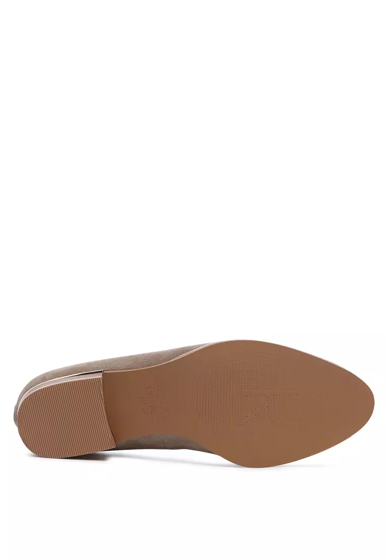 Buy Rag & CO. Taupe Suede Slip-on 2024 Online | ZALORA Philippines