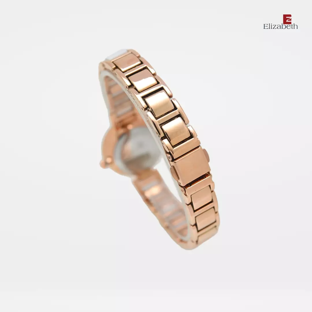 Jam Tangan Wanita - Elizabeth | Marble Strap 2201-0901 | Rose-White