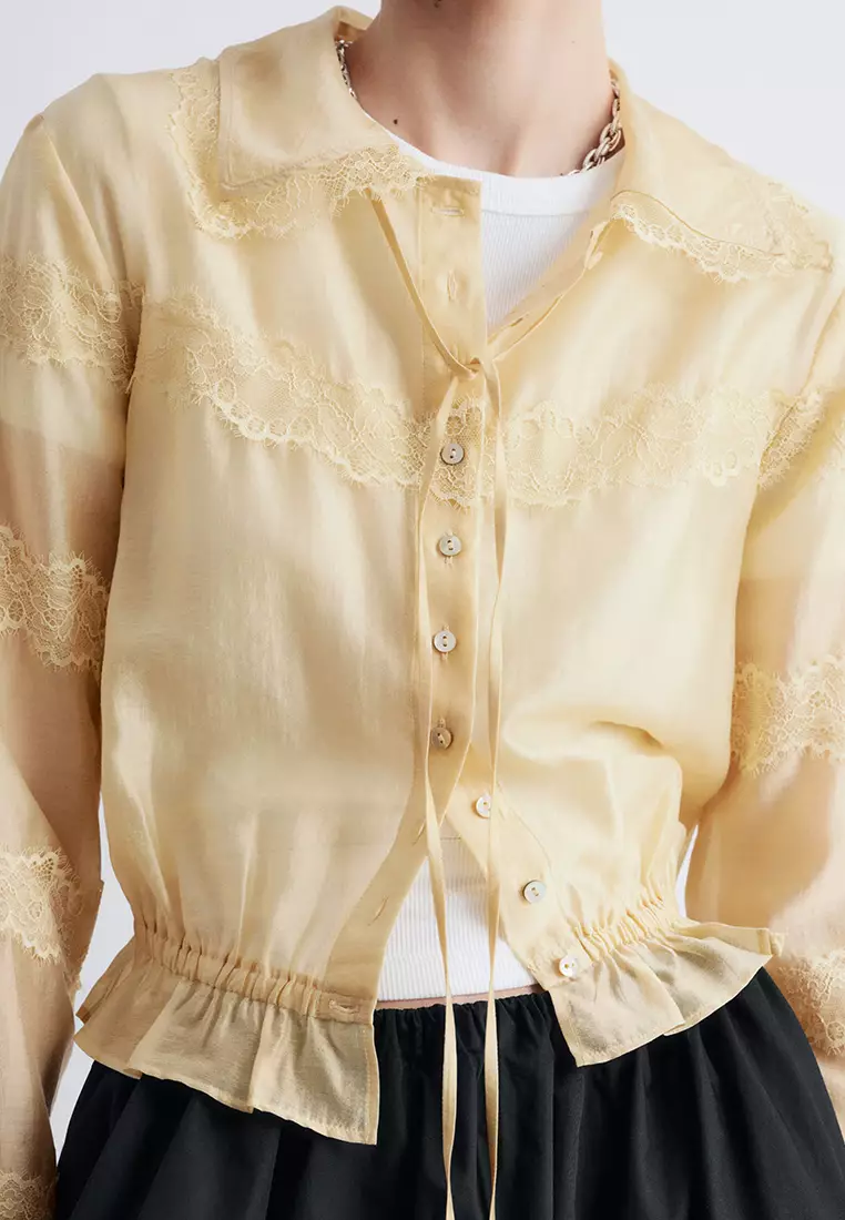 長袖蕾絲上衣