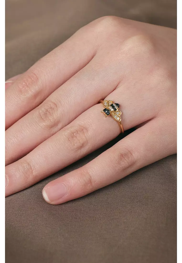 Vermeil Bee Ring