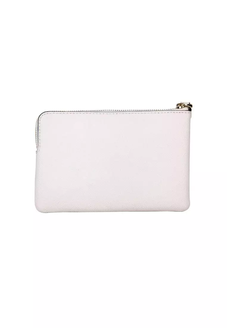 Coach Zip Leather Wallet 58032 – White