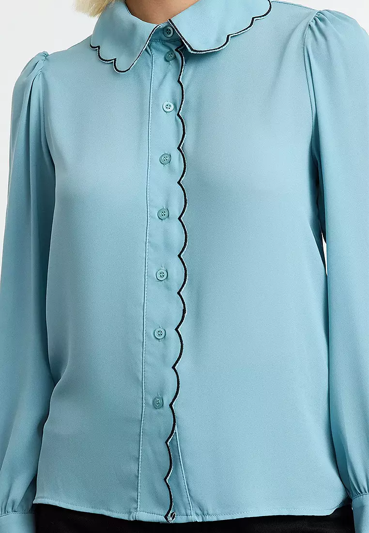 Scallop Trim Shirt