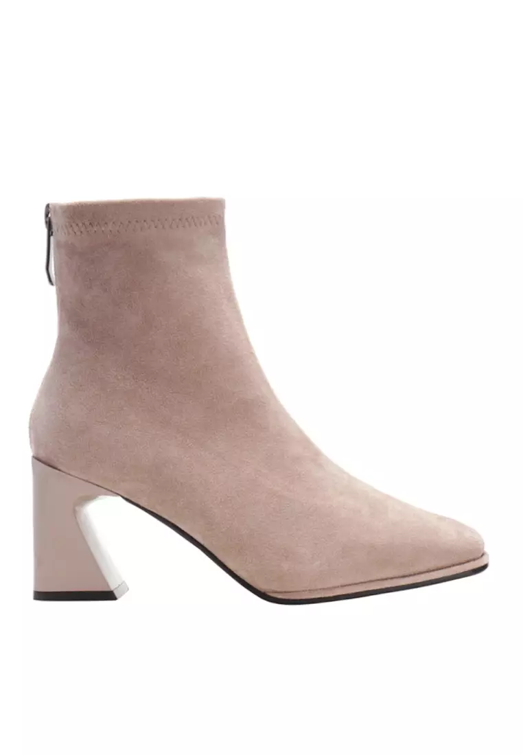 Discount on Twenty Eight Shoes  shoes - SKU: VANSA Comfortable Elastic Suede Ankle Boots VSW-B75106