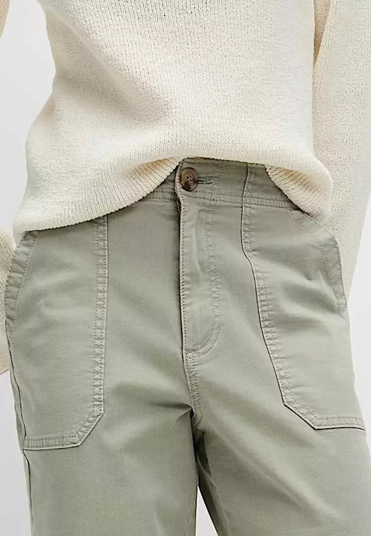 Cotton Blend Slim Fit Joggers