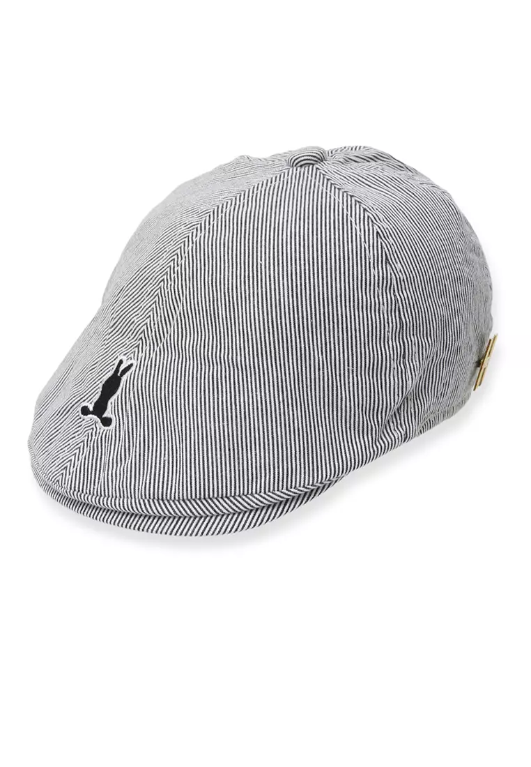 Otieno Topi Beret Anak Pria Motif Rabbit Baby Boy Kid Hat Material Cotton ORIGINAL - Black