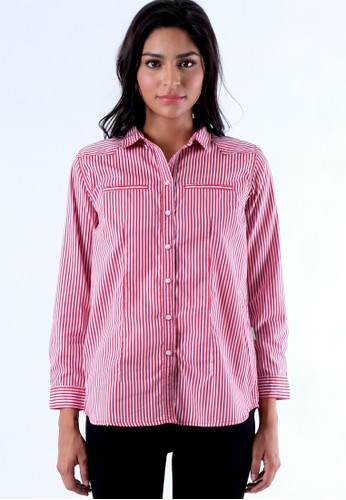 LUSY basic shirt with stripes print