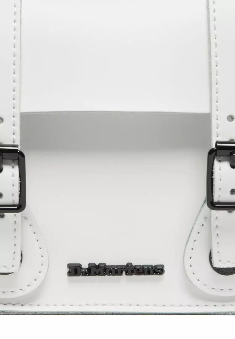 Dr martens 7 shop inch leather satchel white