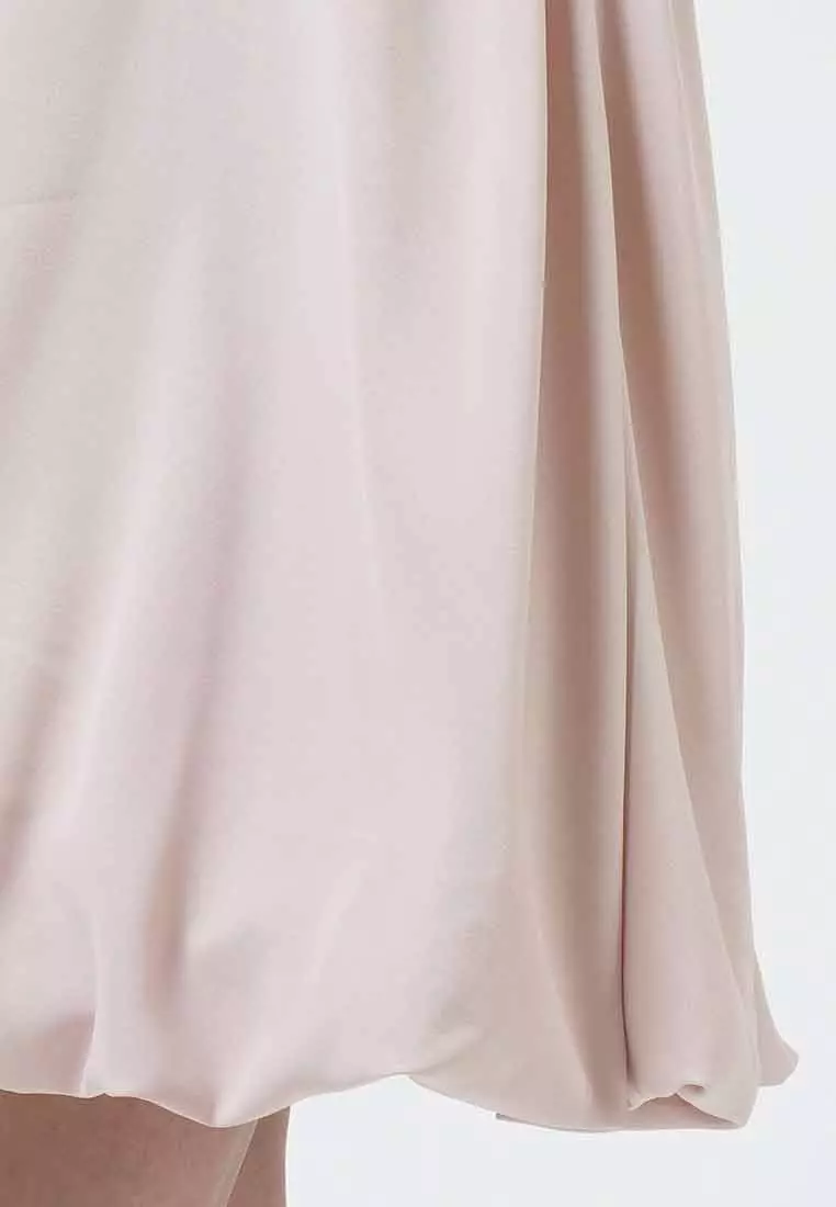 Hailey 3D Floral Appliqué Layered Midi Dress