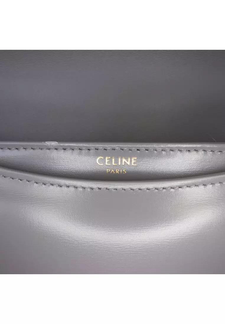 Pre-Loved Celine Teen Shiny Calfskin Triomphe Besace Clea Chain Crossbody
