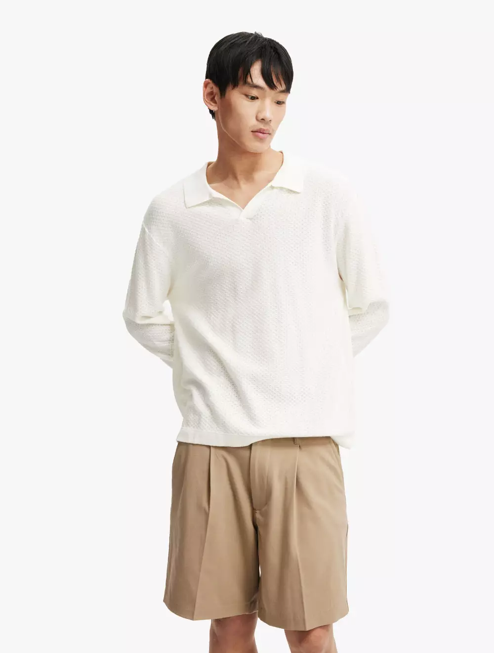 Cotton On - SHORTS - Pleated Short - LIGHT CAMEL SUITING