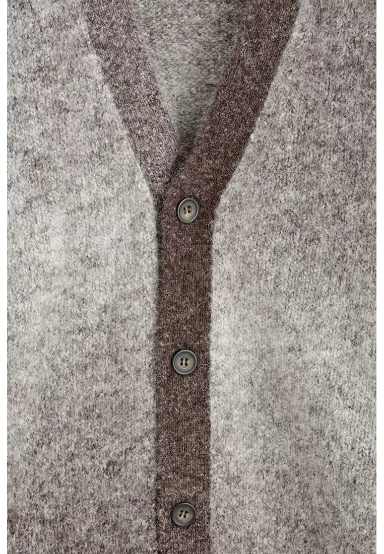 DEGRADÉ ALPACA-BLEND CARDIGAN