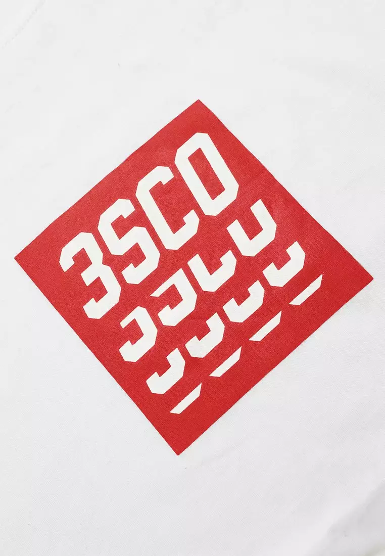 3Second Men's T-Shirt Short Sleeve Regular Fit Cotton Logo Script Phiar OL-C040425