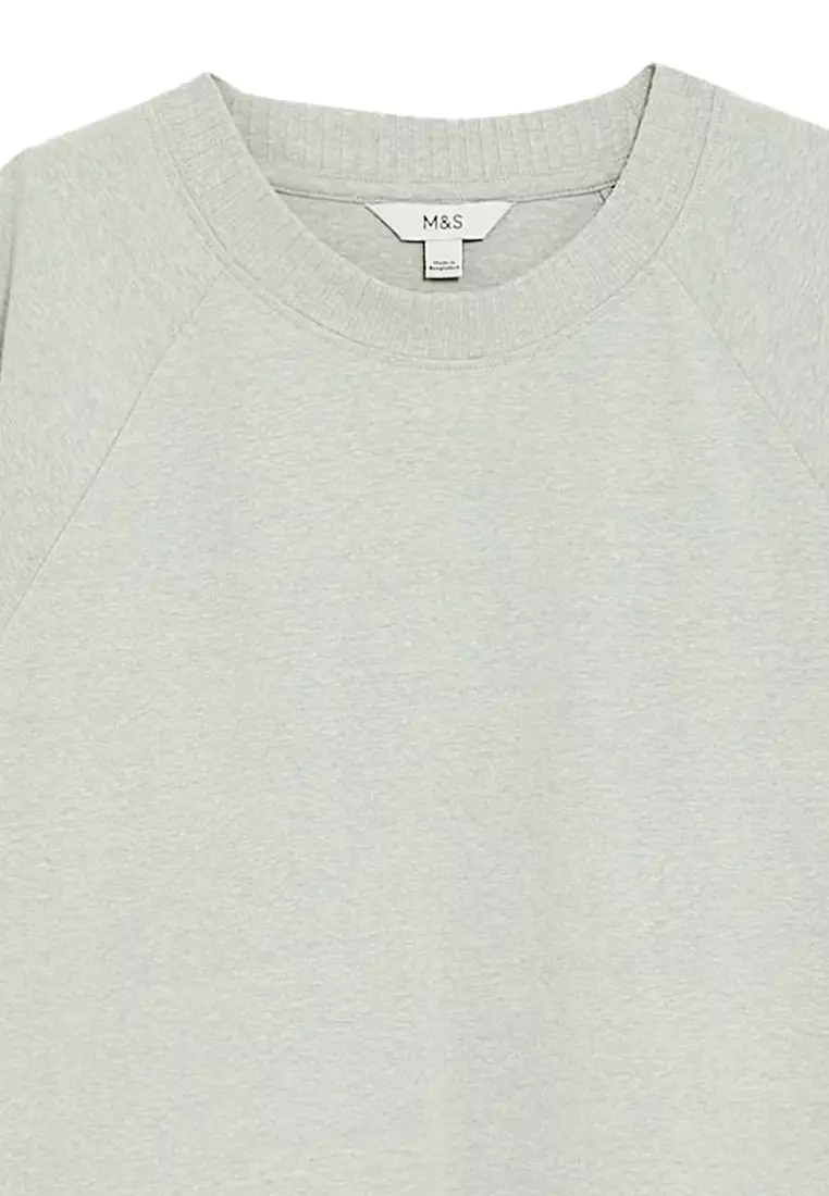 Brushed Cotton Blend Textured Top