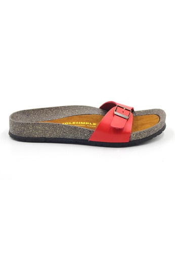 SoleSimple red Lyon - Red Sandals & Flip Flops & Slipper CD927SH896910CGS_1