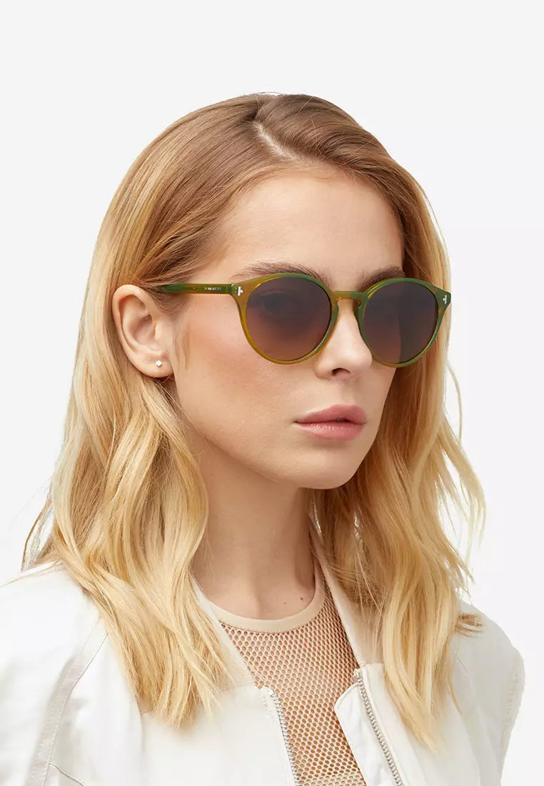 HAWKERS Pistacho Moss SALT Sunglasses for Men and Women, Unisex. UV400 Protection. Official Product designed in Spain