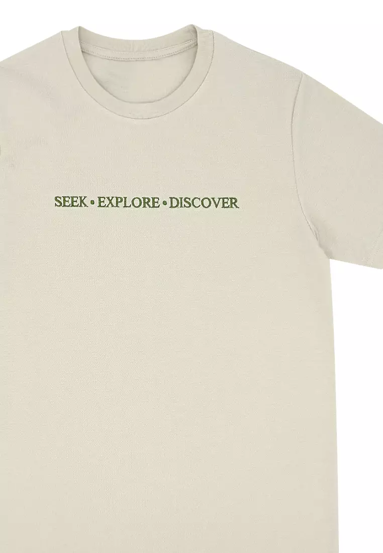 Men's Graphic T-Shirt "Seek, Explore, Discover"