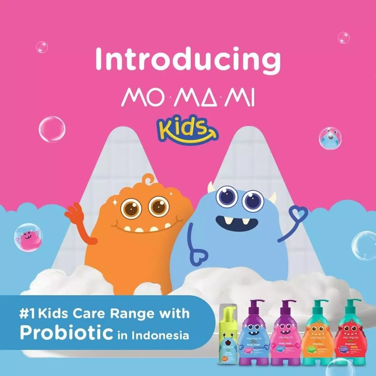 Momami Foaming Face Wash + Berry Variant - Sabun Muka Anak