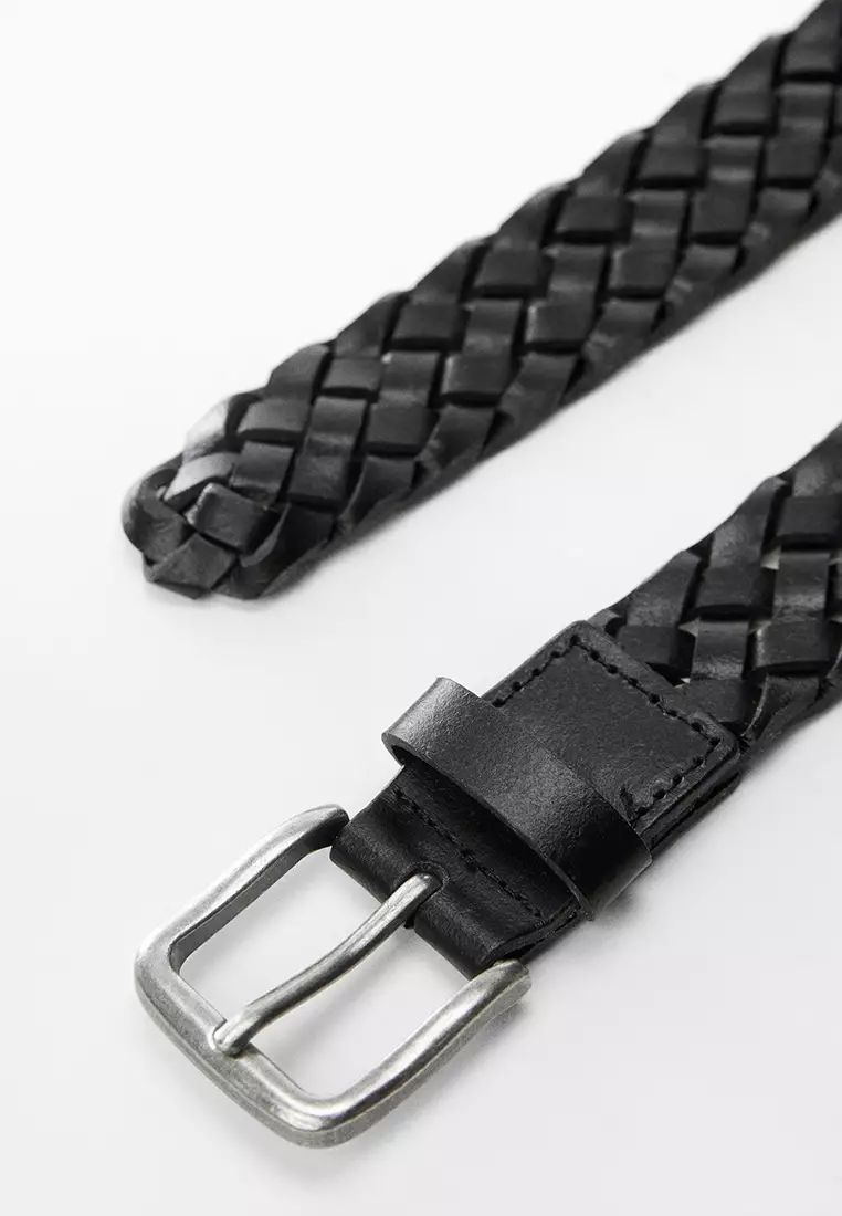Buy MANGO Man Braided Leather Belt 2023 Online | ZALORA Philippines