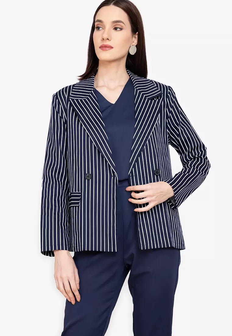 Candy discount stripe blazer
