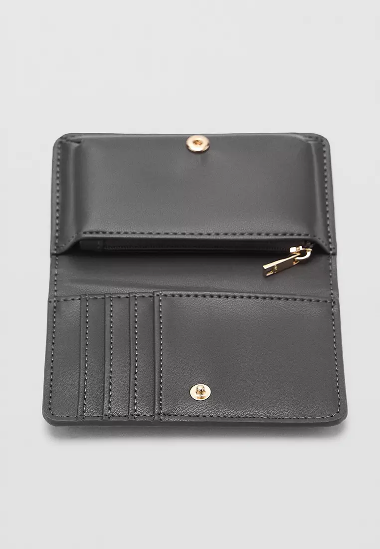 Buy Mango Small Croc Wallet 2025 Online | ZALORA