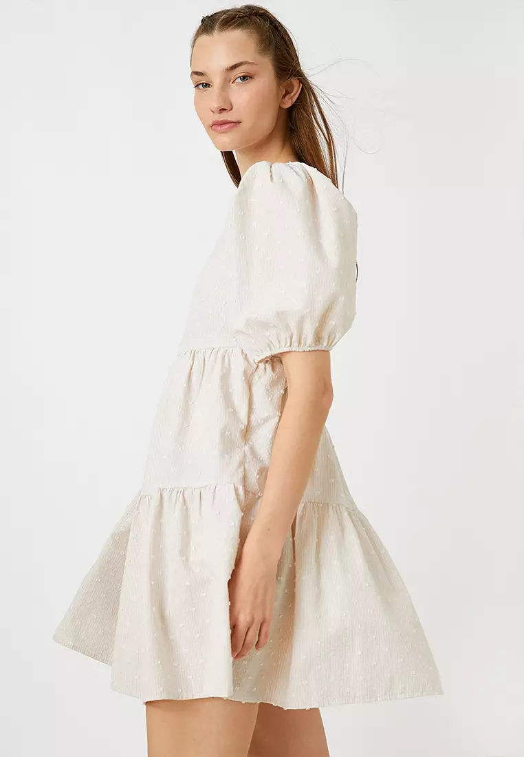 Puff Sleeves Dress