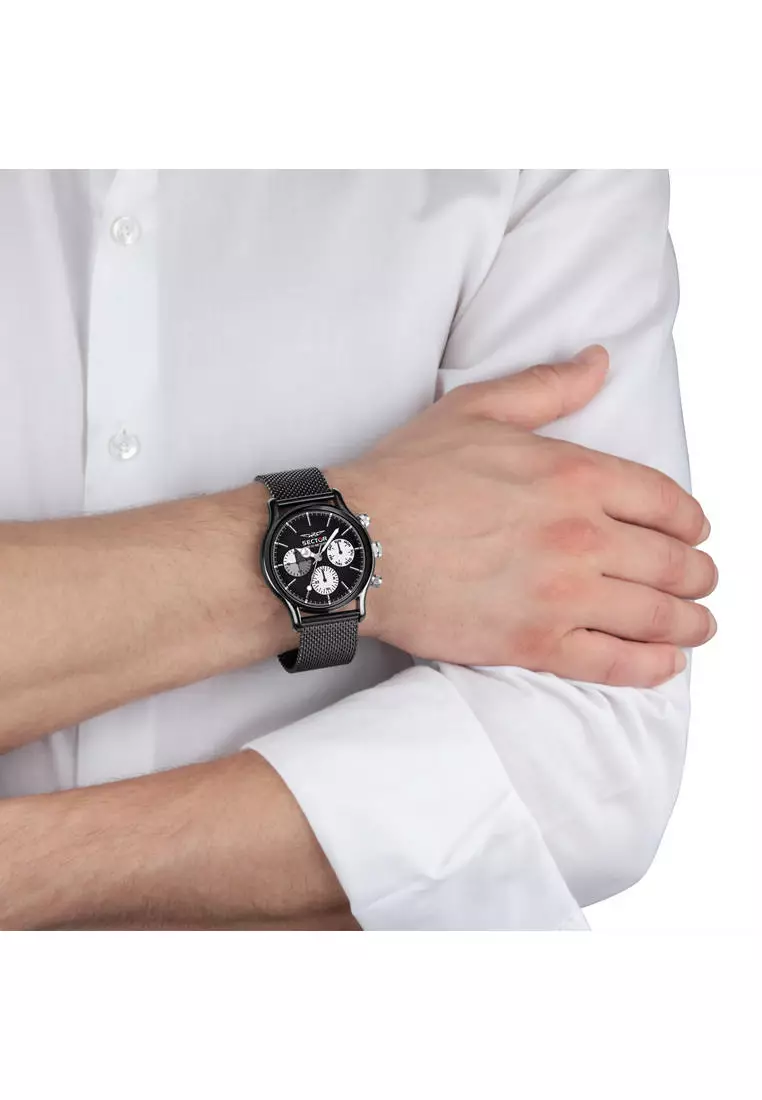 [3 Years Warranty] Sector 660 Collection 43mm Black Men's Quartz Watch R3253517003