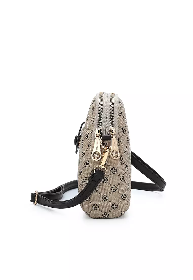 Women's Top Handle Bag / Sling Bag / Crossbody Bag - Khaki