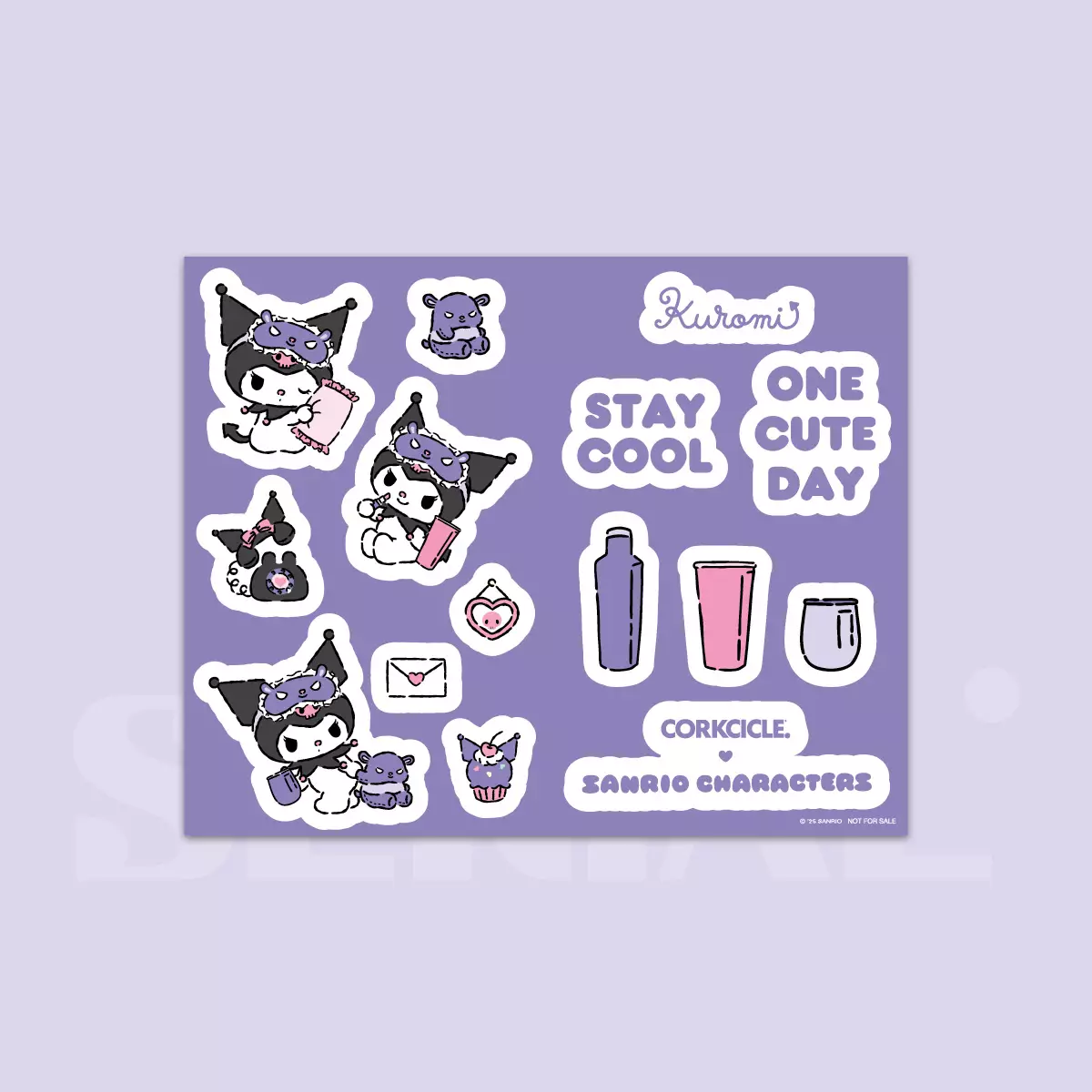 Corkcicle + Sanrio Characters - Kuromi Cozy Corner Tumbler