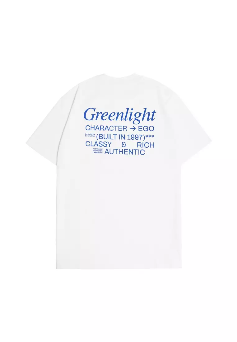 Greenlight Men's T-Shirt Short Sleeve Regular Fit Cotton Logo Script Anda OL-C351124