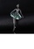 Glamorousky white Fashion Ballerina Blue Shell Brooch with Cubic Zirconia 6998AAC4CE1733GS_3