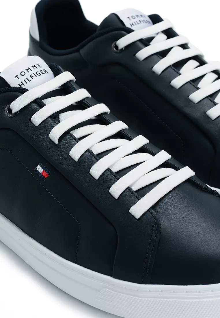 Icon Leather Court Trainers - TH Mainline