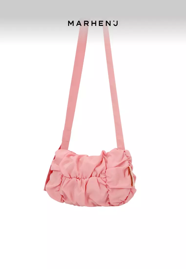 POPCORN SWING MINI Nylon Crossbody Bag Milky Pink